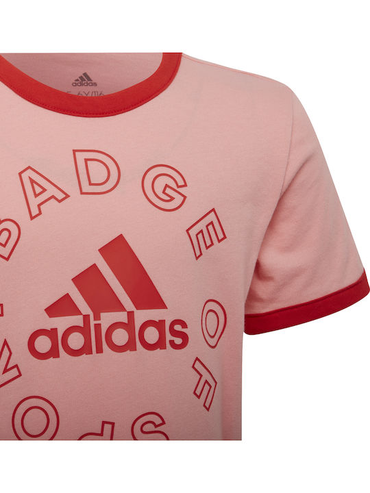 adidas Kids Set with Pink Shorts 2 Pieces