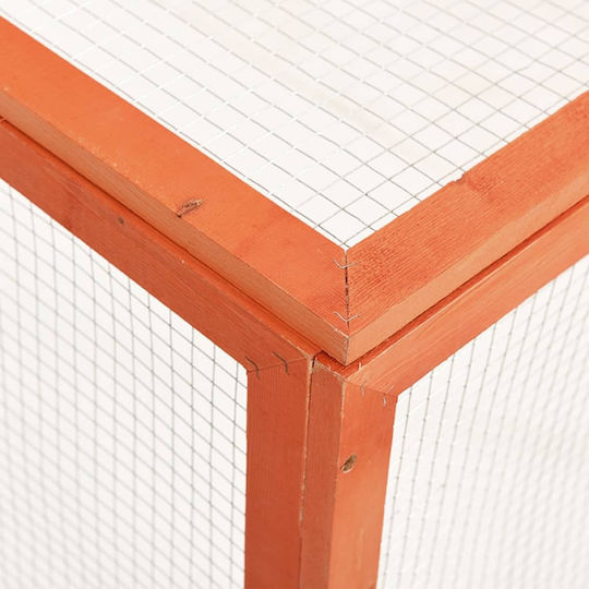 vidaXL 170876 Wooden Cage for Rabbits 124x120x60cm
