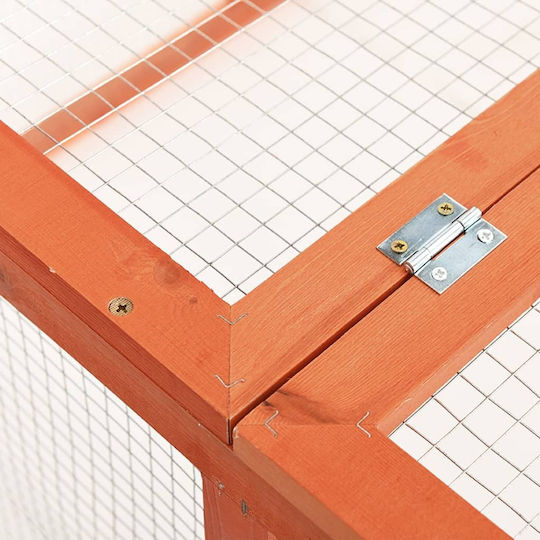 vidaXL 170876 Wooden Cage for Rabbits 124x120x60cm