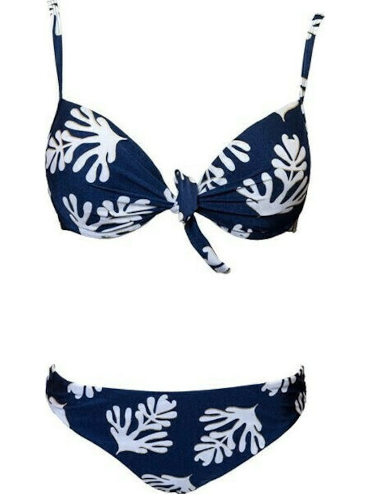 Daphne Bikini Slip Navy Blue