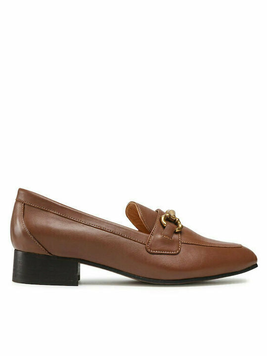 Gino Rossi Δερμάτινα Γυναικεία Loafers Camel