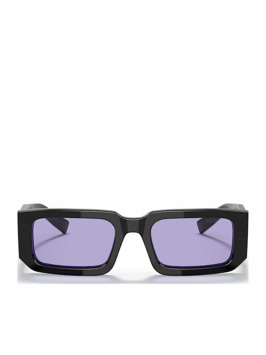 Prada Unisex Sunglasses with Black Plastic Frame and Purple Lens PR06YS 02Z01O