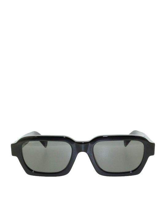 Retrosuperfuture Caro Unisex Sunglasses with Black Plastic Frame and Black Lens CARO-NJS
