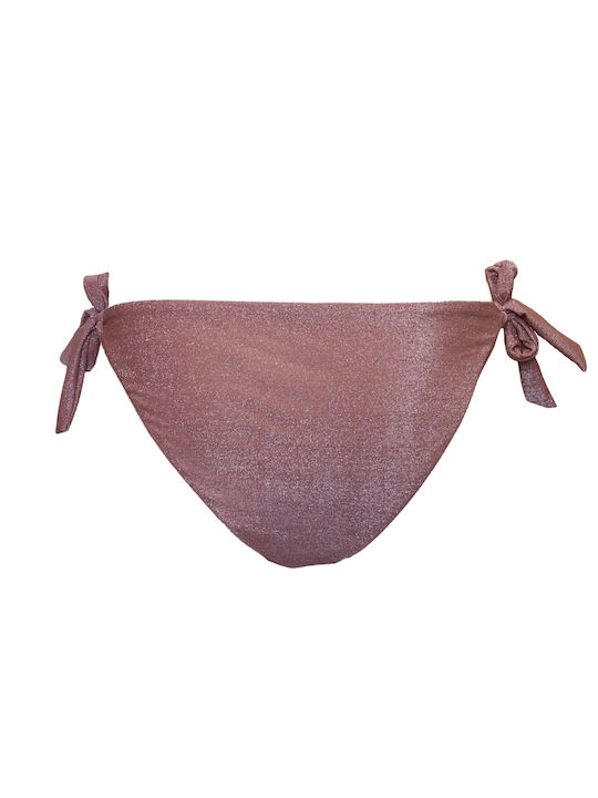 Pretty Me Eriphyle Bikini Slip with Ties Ash Rose