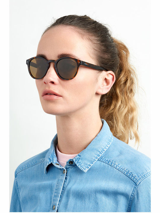 Polaroid Unisex Sunglasses with Brown Tartaruga Plastic Frame and Brown Polarized Lens PLD6042/S 086