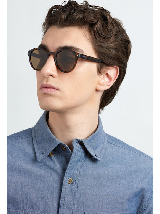 Polaroid Unisex Sunglasses with Brown Tartaruga Plastic Frame and Brown Polarized Lens PLD6042/S 086