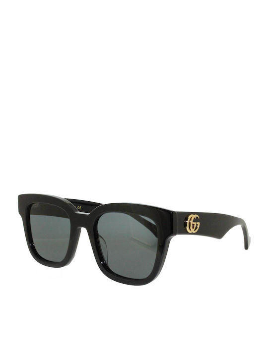 Gucci Damen Sonnenbrille mit Schwarz Kunststoff Gestell und Schwarz Linse GG0998S 001