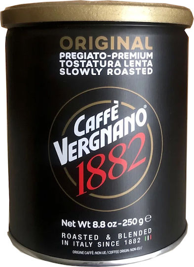 Caffe Vergnano 1882 Espresso Kaffee Arabica Gemahlen in der Box 250gr