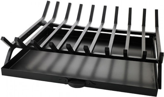 Biofan Metallic Fireplace Grate with Ashtray 50x40cm