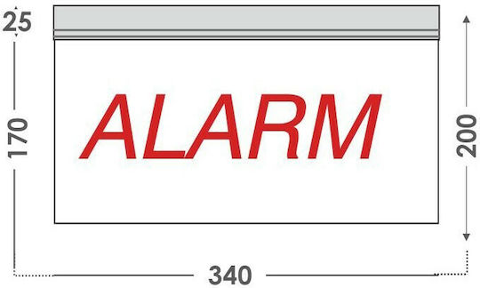Olympia Electronics Sign Light Fire Safety Alarm BS-528 1pcs
