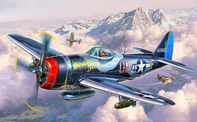 Revell Planes Series P-47M Thunderbolt Figurină de Modelism Avion 67 Piese la Scară 1:72