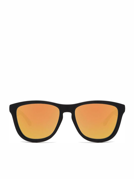 Hawkers Carbon Black Daylight One Unisex Sunglasses with Black Plastic Frame and Orange Polarized Mirror Lens HKRS2009