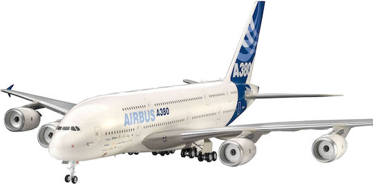 Revell Planes Series Airbus A380 "New Livery" Modeling Figure Airplane 163 Pieces in Scale 1:144 50.4x55.5cm.