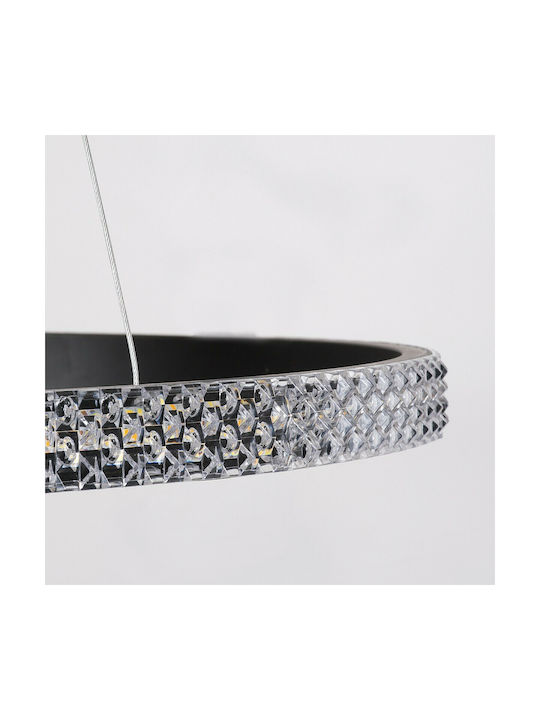 GloboStar Diamond Pendant Light Black 46x46cm