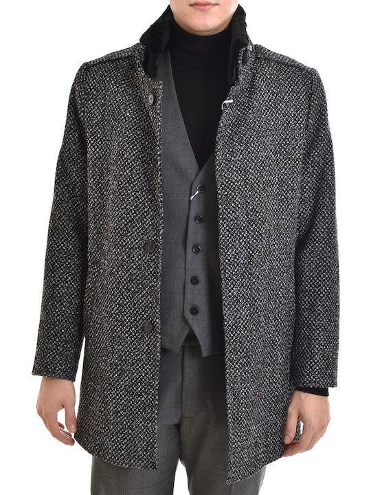 Rezzo Herren Mantel Schwarz