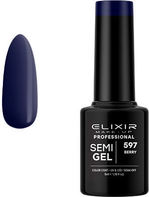 Elixir Semi Gel Хибриден Лак за Нокти 597 Berry 5мл 1бр
