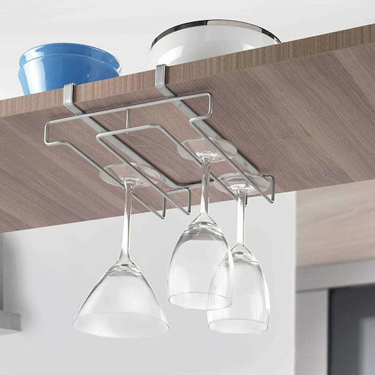Metaltex Монтиран държач за стъкло Rack Метален с размери 21x28x7см