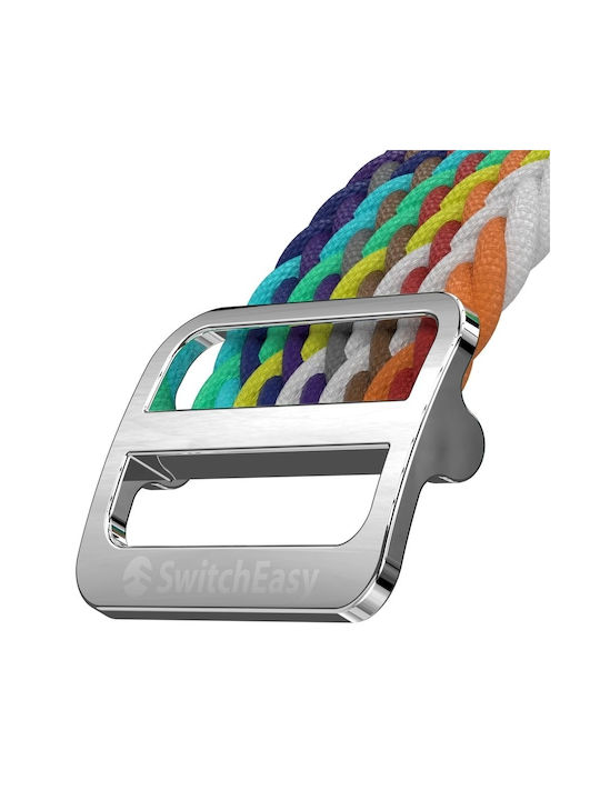 SwitchEasy Candy Premium Armband Stoff Rainbow (Apple Watch 44/45/46mm/Ultra 49mm) GS-107-214-271-163