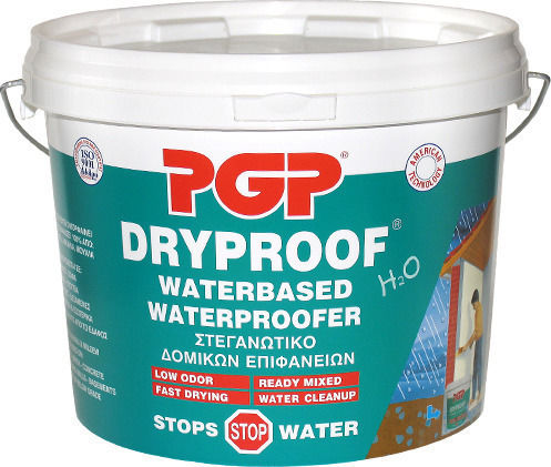 PGP Dryproof Waterbased Masonry Waterproofer Επαλειφόμενο Στεγανωτικό 10lt Λευκό