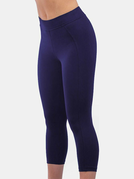 Women's Cropped Training Legging Navy Blue