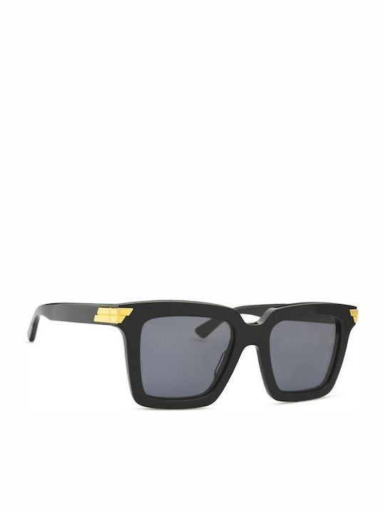 Bottega Veneta Women's Sunglasses with Black Plastic Frame and Black Lens BV1005S 001