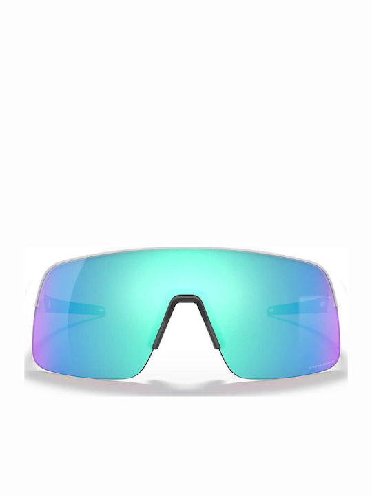 Oakley Sutro Lite Men's Sunglasses with White Plastic Frame and Light Blue Mirror Lens OO9463-19