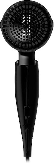 Life Resort Black Hotel Hair Dryer 1.6kW with Spiral Cable up to 150cm