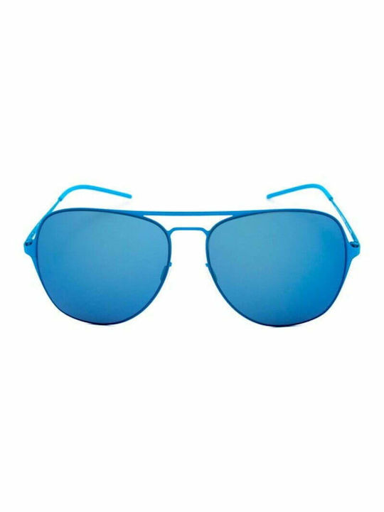 Italia Independent Men's Sunglasses with Blue Metal Frame and Blue Lens 0209.027.000