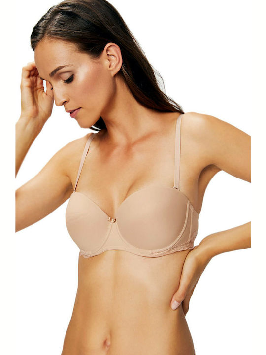 Lonely Micro Push Up Bra Underwire Beige