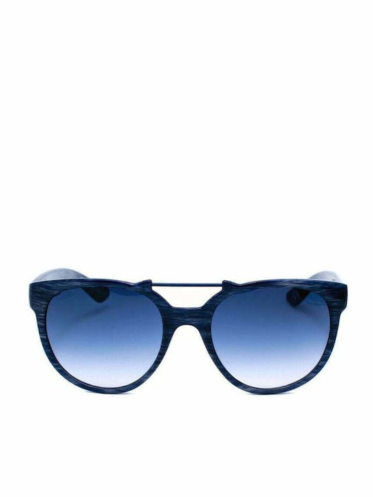 Italia Independent Women's Sunglasses with Blue Frame and Blue Gradient Lens 0916.BH2.022