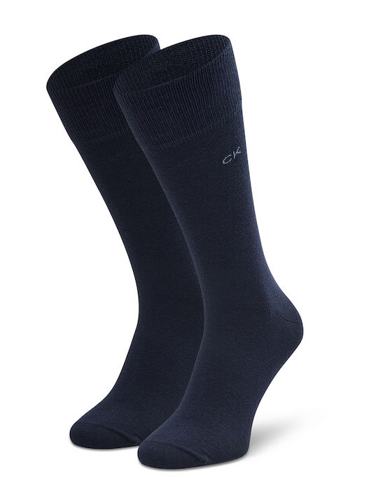 Calvin Klein Men's Solid Color Socks Blue 2Pack