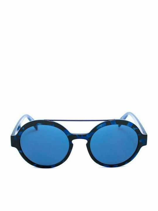 Italia Independent Men's Sunglasses with Blue Frame and Blue Mirror Lens 0913.141.GLS