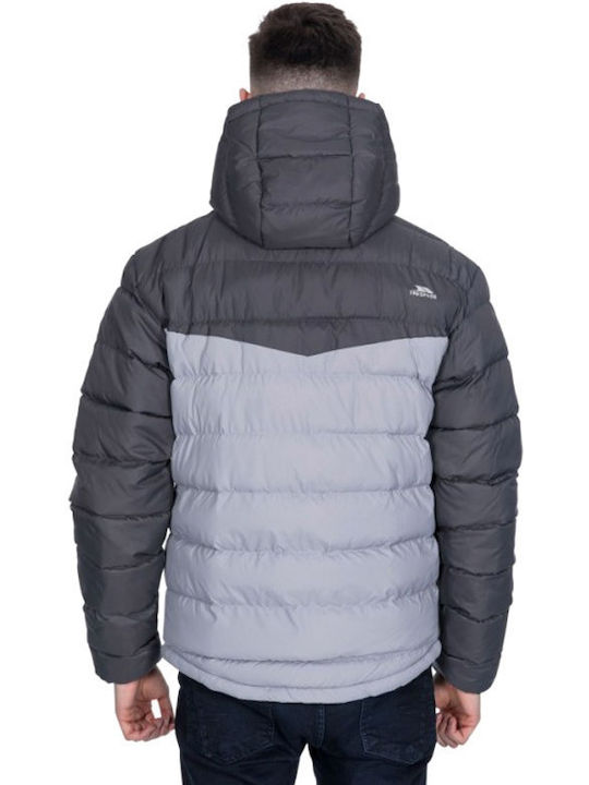 Trespass MAJKCAN20007 Ανδρικό Χειμωνιάτικο Μπουφάν Puffer Grey / Black