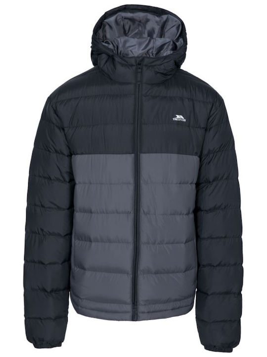 MAJKCAN20007 Χειμωνιάτικο Μπουφάν Puffer Grey / Black