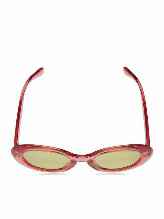 Polaroid Ochelari De Soare Pentru Femei Cu Ramă Roșie Din Plastic Și Lentile Polarized Portocalii PLD6052/S 35JHE/52