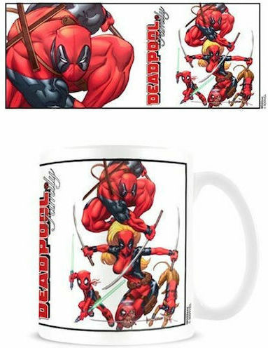 Pyramid International Deadpool-Family Κούπα Κεραμική Λευκή 315ml