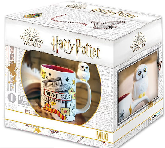 Abysse Harry Potter - Hedwig & Pivet Drive Cană Ceramică Albă 460ml 1buc Abysse Harry Potter - Hedwig & Pivet Drive Cană Ceramică Albă 460ml 1buc