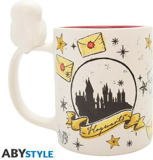 Abysse Harry Potter - Hedwig & Pivet Drive Κούπα Κεραμική Λευκή 460ml