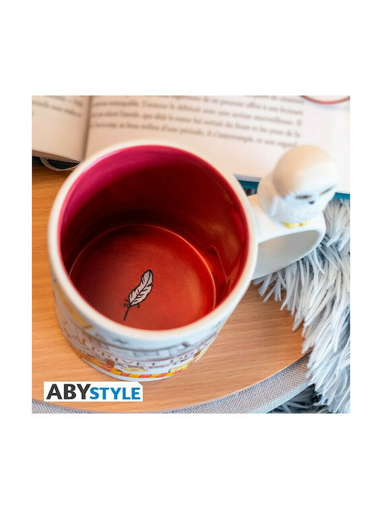 Abysse Harry Potter - Hedwig & Pivet Drive Κούπα Κεραμική Λευκή 460ml