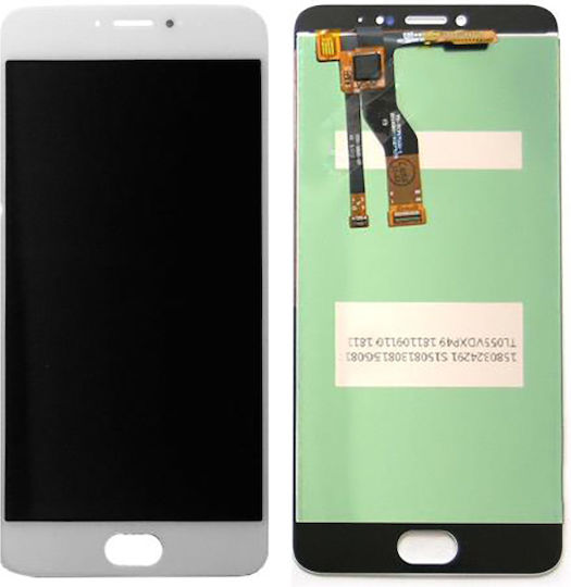 Meizu Οθόνη με Μηχανισμό Αφής για M3 Note (Λευκό)