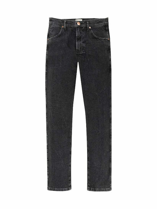 Larston Men's Elastic Slim Fit Jeans Black
