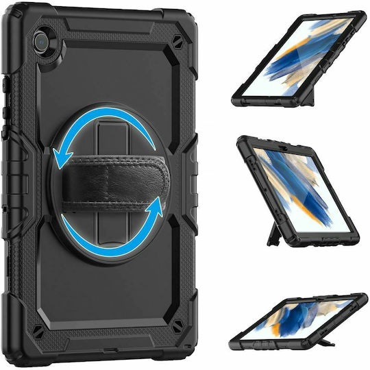 Tech-Protect Flip Cover Durabilă Neagră (Galaxy Tab A8)