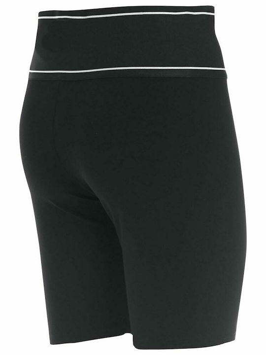 Schulung Frauen Fahrrad Leggings Hochgeschnitten Schwarz