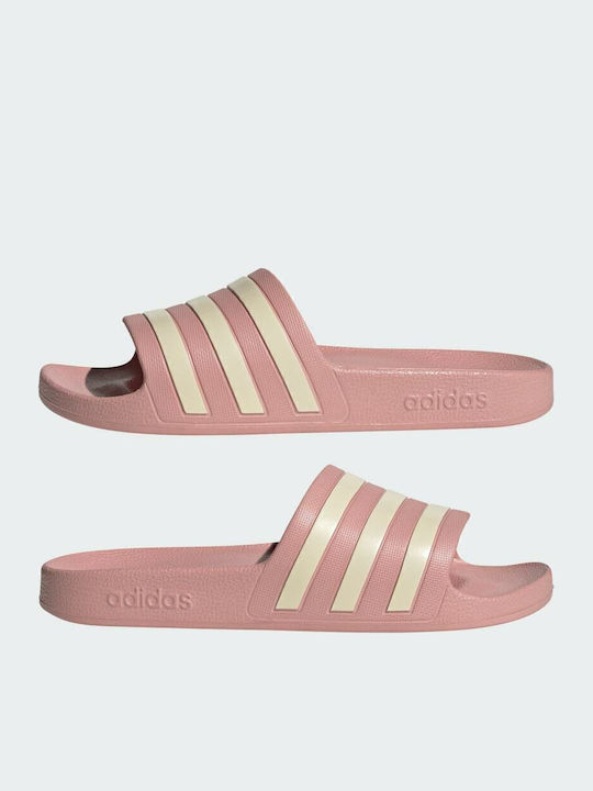 Adilette Aqua Slides In Pink Colour