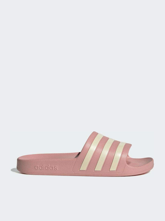 Adilette Aqua Slides In Pink Colour