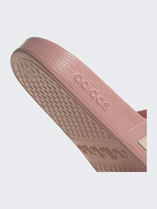 Adilette Aqua Slides In Pink Colour