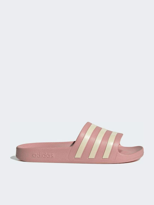 Adilette Aqua Slides In Pink Colour