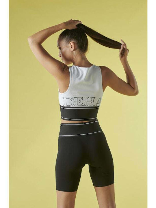 Schulung Frauen Fahrrad Leggings Hochgeschnitten Schwarz