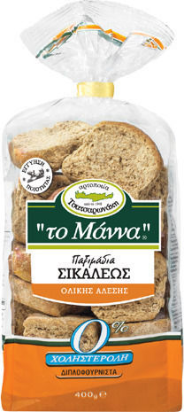Το Μάννα Παξιμάδια Σίκαλης Σίκαλης 400gr