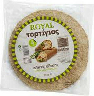 Royal Tortilla Wheat Whole Wheat Tortilla 25cm 245gr 4pcs